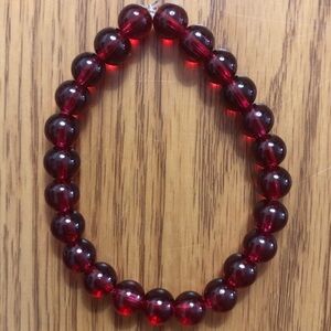 🛑SOLD🛑Red beaded bracelet